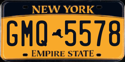 NY license plate GMQ5578