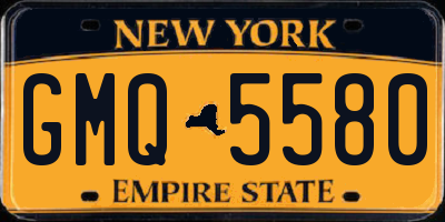 NY license plate GMQ5580