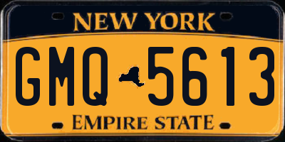 NY license plate GMQ5613