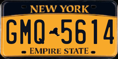 NY license plate GMQ5614