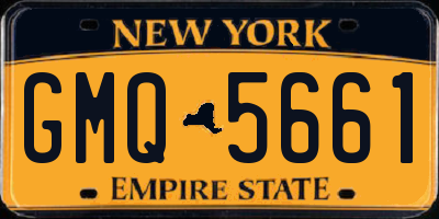 NY license plate GMQ5661