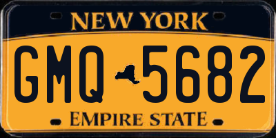 NY license plate GMQ5682