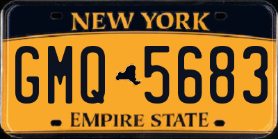 NY license plate GMQ5683