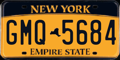 NY license plate GMQ5684