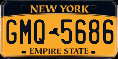 NY license plate GMQ5686