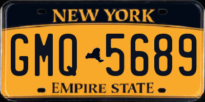 NY license plate GMQ5689