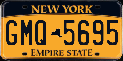 NY license plate GMQ5695