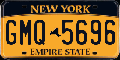 NY license plate GMQ5696