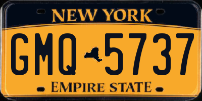NY license plate GMQ5737