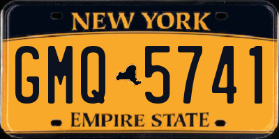 NY license plate GMQ5741