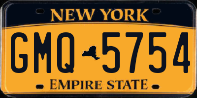 NY license plate GMQ5754