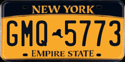 NY license plate GMQ5773