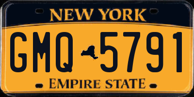 NY license plate GMQ5791