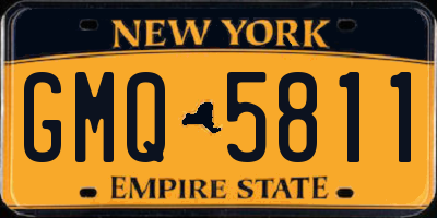 NY license plate GMQ5811