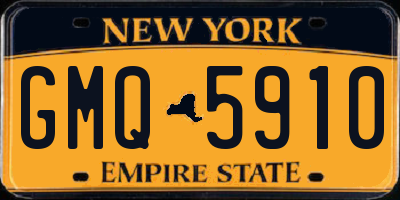 NY license plate GMQ5910