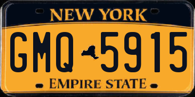 NY license plate GMQ5915
