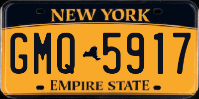 NY license plate GMQ5917