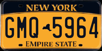 NY license plate GMQ5964