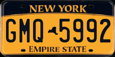 NY license plate GMQ5992