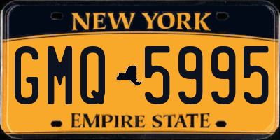 NY license plate GMQ5995