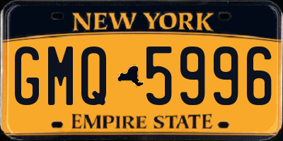 NY license plate GMQ5996