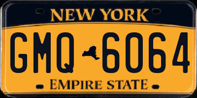 NY license plate GMQ6064