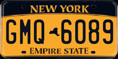 NY license plate GMQ6089