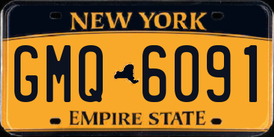 NY license plate GMQ6091