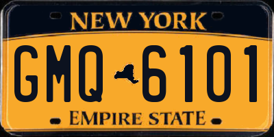 NY license plate GMQ6101