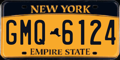 NY license plate GMQ6124