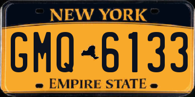 NY license plate GMQ6133