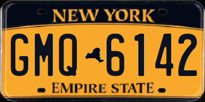 NY license plate GMQ6142