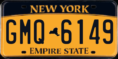NY license plate GMQ6149