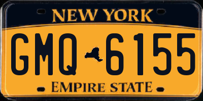NY license plate GMQ6155
