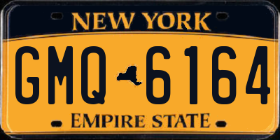 NY license plate GMQ6164