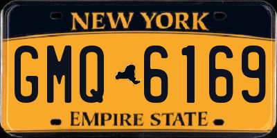 NY license plate GMQ6169