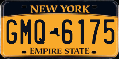 NY license plate GMQ6175