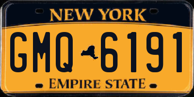 NY license plate GMQ6191