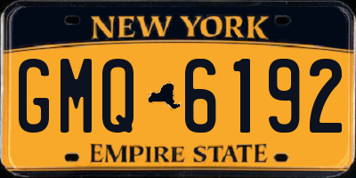 NY license plate GMQ6192