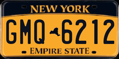 NY license plate GMQ6212
