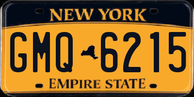 NY license plate GMQ6215