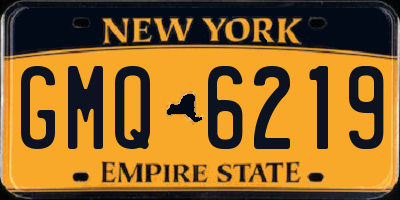NY license plate GMQ6219