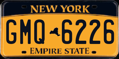 NY license plate GMQ6226
