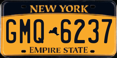 NY license plate GMQ6237