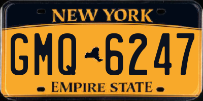 NY license plate GMQ6247