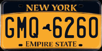 NY license plate GMQ6260