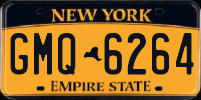 NY license plate GMQ6264