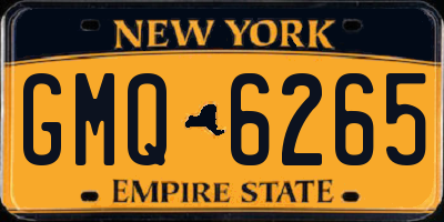 NY license plate GMQ6265