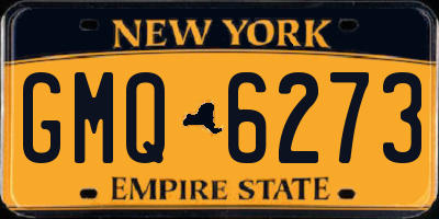 NY license plate GMQ6273
