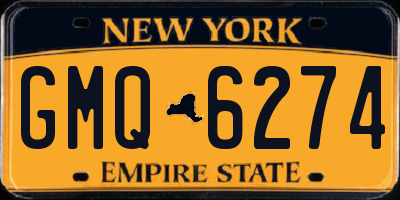 NY license plate GMQ6274
